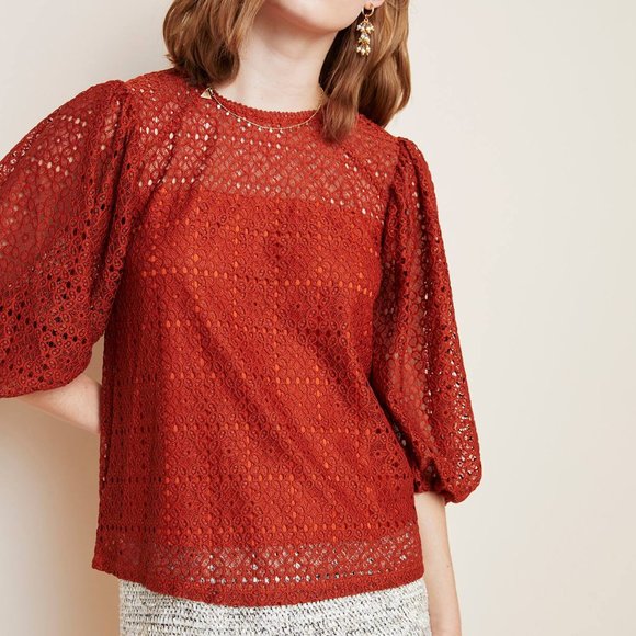 Anthropologie Tops - Anthropologie Sienna Eyelet Top